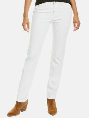 DL1961 Women's Coco Curvy Straight White Jeans